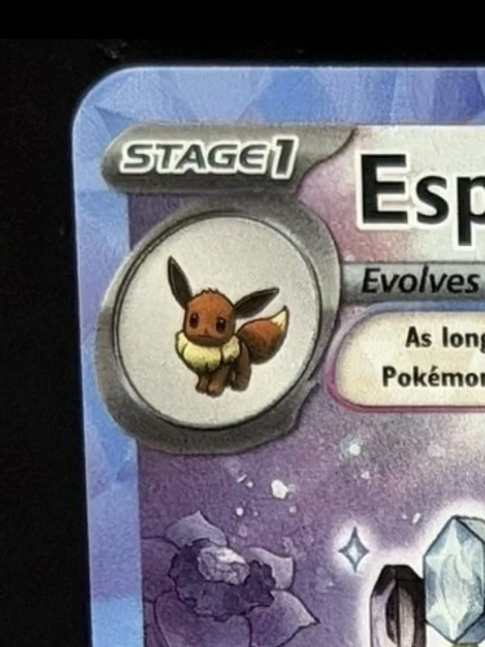 Pokemon Espeon ex Holo Rainbow Purple Pink